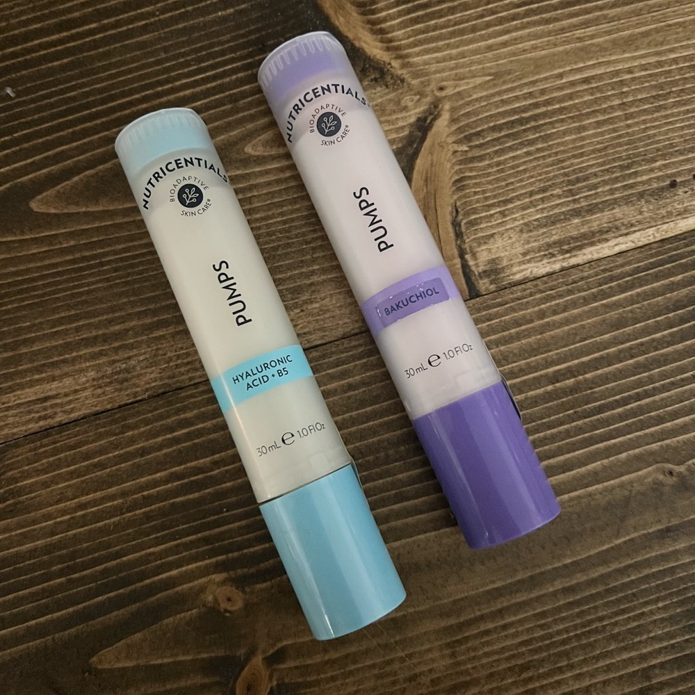 Nutriential Pumps Primer Set - Blue and Purple